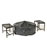 CobraCo™ Steel Mesh Rim Fire Pit and Bench Set