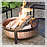 CobraCo® Hand Hammered 100% Copper Fire Pit Tub
