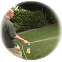Using a hose sprayer - Moss, Algae Kiler & Surface Cleaner